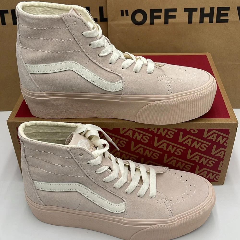 Vans WMNS Sk8-Hi Tapered Stacked Suede Shell VN0A5JMKBXO Platforms Sneakers